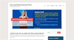 Desktop Screenshot of librodereclamacionesperu.com