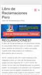 Mobile Screenshot of librodereclamacionesperu.com